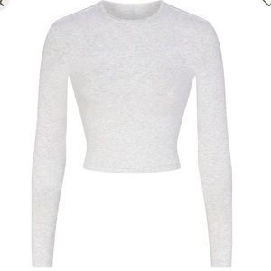 SKIMS Light Gray Long Sleeve